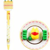 X射線 精緻禮品 蛋黃哥造型原子筆(歐姆蛋)，簽字筆/自動筆/彩虹筆/多色筆/簽名筆/辦公小物/擺飾/筆筒，X射線【C625132】