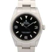 【DOKODEMO】【二手】ROLEX探險家型 I K字頭 114270 BK 不鏽鋼男士腕錶