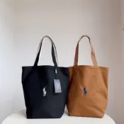 YIYI代購正品 POLO RALPH LAUREN 小馬刺繡兩用包 通用購物袋 帆布包 肩背包 雙面