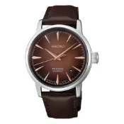 大高雄鐘錶城 seiko SK037 精工錶 Presage 4R35-04A0J(HCB003J1) 調酒系列機械腕錶碎冰紋理面盤 棕面 38.5mm｜樂天領券現折★全館特惠中★指定刷卡回饋10%