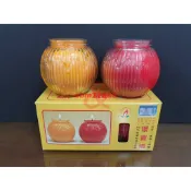 【聚福】八國酥油、4號蓮花燈 / 紅色、黃色 / 蠟燭、點光明燈、供燈 / D221