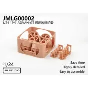 JM Studio JMLG00002 124 汽車19寸 ADVAN-GT 改造輪轂#新祥