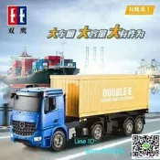 1:18 遙控 賓士 Arocs 拖車 搖控 藍色貨櫃車 拖車 工程車 Bruder參考