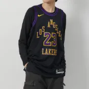Nike LeBron James 男款 紫金色 湖人 NBA 籃球背心 LBJ 網眼 球衣 DX8506-012