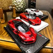 【收藏擺件1：22 24】法拉利馬王拉法 合金跑車 送男友 合金車模 兒童跑車禮物 生日禮物 送禮首選 交換禮物
