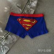  【臺灣-出貨】兒童內褲海綿寶寶超人動漫卡通男童純棉平角男童四角內褲 18S0