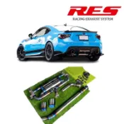 RES排氣管 豐田 TOYOTA FT86 中段 電子閥門尾飾管 雙出尾飾管【YGAUTO】