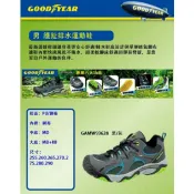 GOODYEAR 固特異 透氣山水車運動鞋護趾涼鞋 排水鞋墊和大底/透氣速乾網布止滑底 灰藍GAMW93628