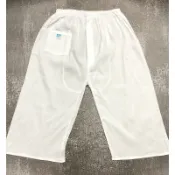 [純棉寶貝]現貨 台灣製 老牌日鶴 麻紗竹紗男士竹紗七分褲 半長褲 透氣涼爽不黏皮膚 100%棉竹紗布 成人居家服