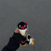 ꙳☁️⊹꙳ 🎧⊹桃園出貨꙳ 🤍 ✩‧₊˚pingu快閃同款甜筒冰淇淋掛件書包包掛式毛絨鑰匙扣圈鏈可愛企鵝