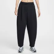 NIKE NSW MODERN PANTS 黑色 刺繡LOGO 中腰 寬褲 繭型褲 長褲 女款【HV1965-010】