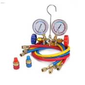 R410a manifold gauge 空調製冷銅雙表閥雪鐘表冷媒表CT536 AD87