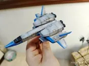 高達gto，聯邦用戰機，劍魚，飛魚，刀魚，小飛機，3d列印，gk,1/144比例，現貨成品，列印出來是降落模式，我自己補