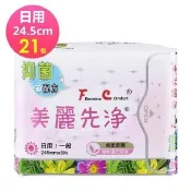 FC 美麗先淨 漢方草本衛生棉輕量包 日用 24.5cm 8片/包x21包