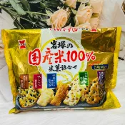 日韓小潼 日本 岩塚製果 國產米 米果集合 綜合米果 個別包裝 原味/醬油味/黑豆味/黑豆醬油味/大袖振豆 17袋入｜全店$299 全家取貨免運｜滿額折500｜APP下單最高賺19%點數⚡
