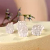 【LEEHER】天然水晶/狐狸DIY飾品/粉晶/九尾狐串珠配件/手工手鍊/項鍊/隔珠/配飾