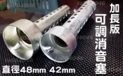 加長版-排氣管專用消音塞 音量可調 板井 K4A4/K4A8/K4A2/鯉魚嘴/毒蛇管/碳纖維排氣管/武田/吉村/HBP