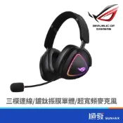 ASUS 華碩 ROG-DELTA-II 三模電競耳機(黑)