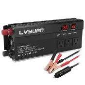 YIZ藝匠 電源轉換器 車載逆變器 12V轉110V（1000W大功率 反接/過流/短路/溫控保護 修正弦波）