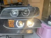 BMW-E39  2003 LED大燈  雙模組驗車免換燈泡 尾燈八成新