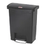 Rubbermaid 腳踏式靜音垃圾桶30公升黑色