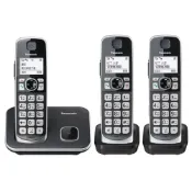 (店+)【Panasonic 國際牌】Panasonic 國際牌 KX-TGE613TW TGE613 數位 三子機 大按鍵 無線電話 電話機 室內電話