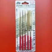 「仁誠五金」附發票 TK 電鍍鑽石銼刀組五支裝 5x180mm 超硬研磨刀 陶器 各種刃物磨棒 鑽石挫刀5支組 鑽石砥石