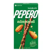 LOTTE樂天 PEPERO 杏仁巧克力棒 32g【Donki日本唐吉訶德】