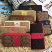 美國outlet正品~Coach 52859 Pvc經典不敗款熱銷長夾