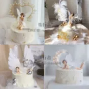 生日蛋糕裝飾花仙子花朵擺件精靈仙子少女公主烘焙插件插牌【步行者戶外生活館】