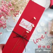 Love 愛心貼紙 Hand made 16枚/張  紅色貼紙 瓶罐貼紙 手作貼紙 包裝貼紙 生日貼紙 封口貼紙