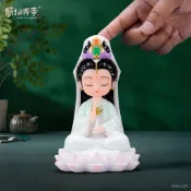 【免運】萌趣Q版 觀音菩薩 佛像 情緒穩定 桌麵小擺件 中式家居 禪意 裝飾品 禮物