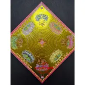 【聚福】燙金紙 九紫蓮花 壽生 金 (單面燙金、無摺痕) / 拜拜用品 / 蓮花紙