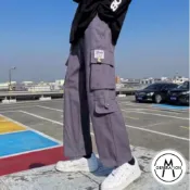 【M世代】男生多口袋工裝褲 男生休閒長褲男 工作褲  九分褲 束腳褲 工裝褲男 男生運動褲 男生長褲 男生衣著