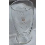 ╭✿㊣ 絕版典藏 全新 健力士 Guinness 玻璃生啤酒杯 浪湧杯 曲線杯【直徑7~高15.5公分】無外盒,裝飾..