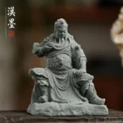 招財 關公擺件 虎爺擺件 關聖帝君 青砂造像 關公像 招財關公關羽武財神關二爺 裝飾品 擺件文房四寶招財鎮宅擺件