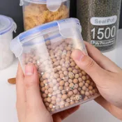 密封罐塑料食品罐儲存儲物罐收納罐五穀雜糧廚房零食冰箱收納盒KZH8