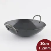 KANDA 神田鐵鍋 雙耳中華炒鍋 30cmx1.2mm 中華鍋 中華炒鍋 鐵鍋 雙耳鍋 日本製