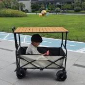 【🔥熱銷爆品】新款陞降露營推車可折疊戶外手推野餐車營小拉車野營車夜市擺攤車 8CWG