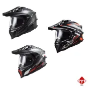 LS2 安全帽 MX701 多色可選 亮面碳纖維 多功能越野帽 內墨鏡 金屬排齒插扣 全拆洗 耳機曹 全罩
