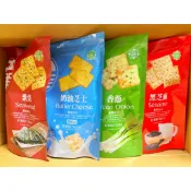 中祥香蔥蘇打餅/中祥紫菜蘇打餅/中祥奶油芝士薄餅/中祥黑芝麻薄餅 170g/包 (超商體積限制12包)