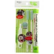 mameita 日本原裝進口 KB-603 保溫瓶罐蓋細縫清潔刷 保溫瓶刷具 三件組 460354