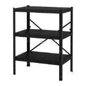 【IKEA 宜家家居】BROR 層架組, 黑色, 85x55x110 公分