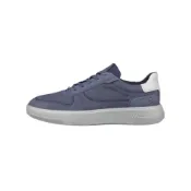 (店+)【ecco】55162459120 ecco愛步 Move 皮革 時尚簡約 低幫 生活休閒鞋 男款 藍色