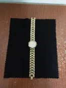 瑞士製 Christian Dior CD 48 153 八角切割面 鍍金 晶鑽 古著 腕錶 手錶