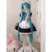 二萬精選❀女僕裝公主大裙擺初音cosplay服裝女僕裝動漫裙子