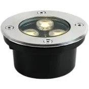 薄型 LED戶外埋地燈 地底燈 地埋燈 台灣製 LED水底燈崁地燈5W LED 3燈牆崁燈IP68戶外防水埋地燈附預埋盒