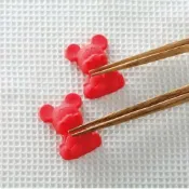 【震撼精品百貨】Micky Mouse 米奇/米妮 筷架-紅 震撼日式精品百貨