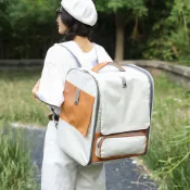 【跟屁蟲の王國】寵物拉桿箱 透氣可折疊 貓包大容量 兩隻貓咪外出便攜旅行 寵物拉桿包(89)