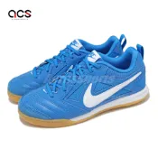 Nike 休閒鞋 GATO GS 大童 女鞋 藍 白 膠底 足球風 HV9596-400